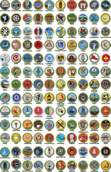 Click here to to download a list of prerequisites, recommendations, and materials needed for each merit badge being offered this summer. . Bsa merit badge list